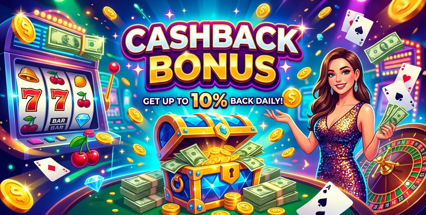 Jackpot Party casino cashback